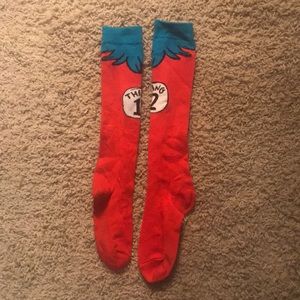 Thing 1 and thing 2 socks